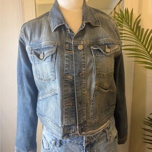 GAP Blue Denim Jacket with Silver Button